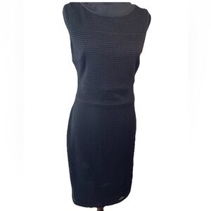 Joseph Ribkoff Vintage‎ Y2K black mesh overlay ladies sleeveless dress size 8